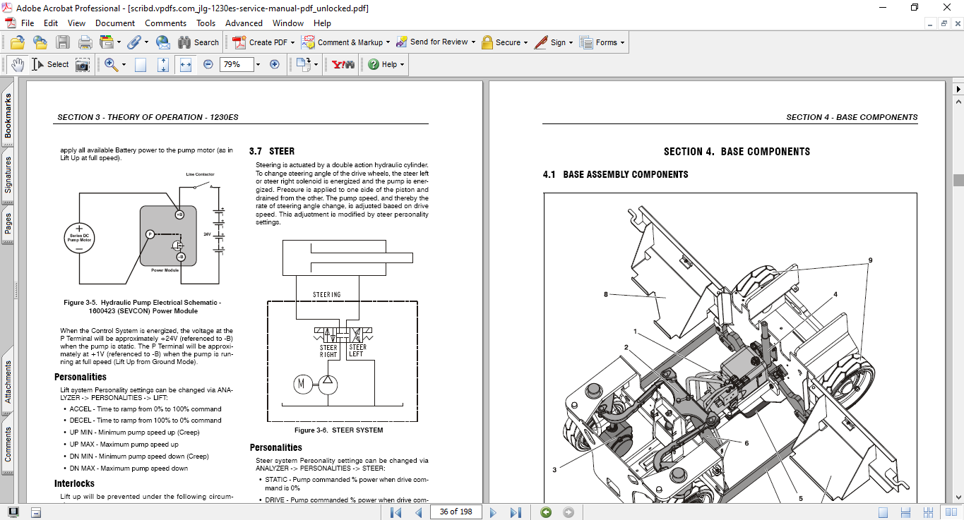 JLG 1230ES Vertical Mast Lift Service and Maintenance Manual - Image 3
