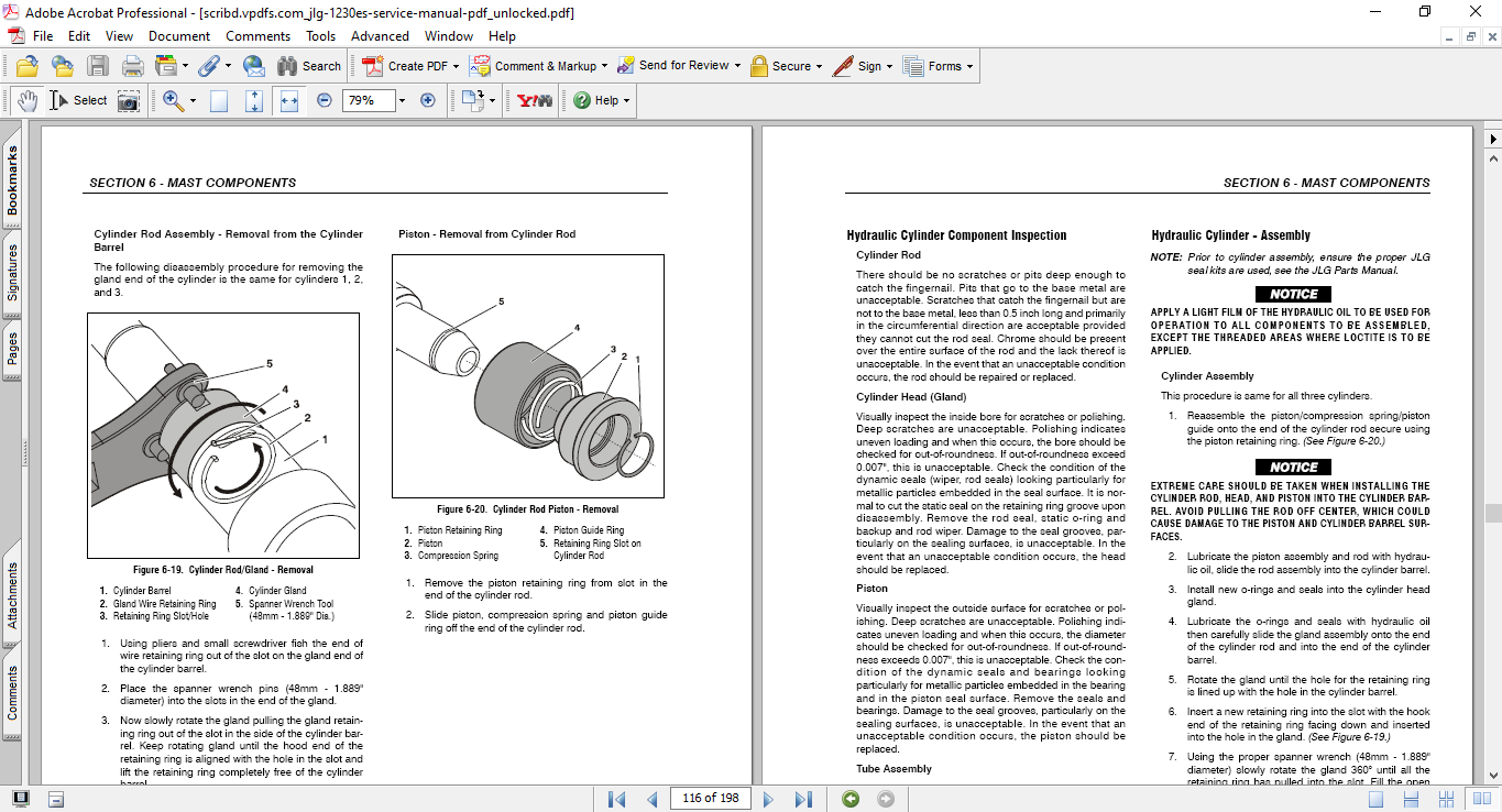JLG 1230ES Vertical Mast Lift Service and Maintenance Manual - Image 4