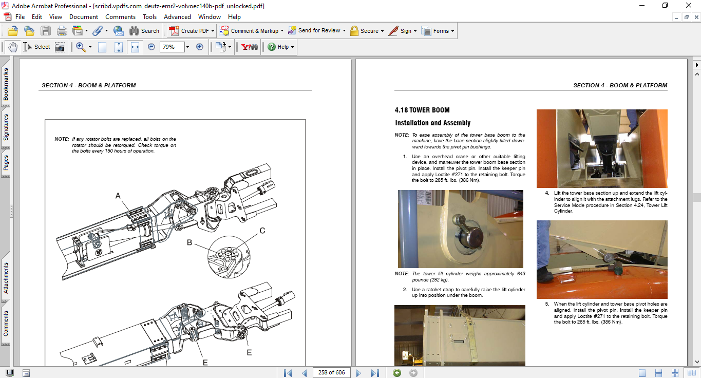 JLG 1250AJP Articulating Boom Lift Service and Maintenance Manual - Image 6