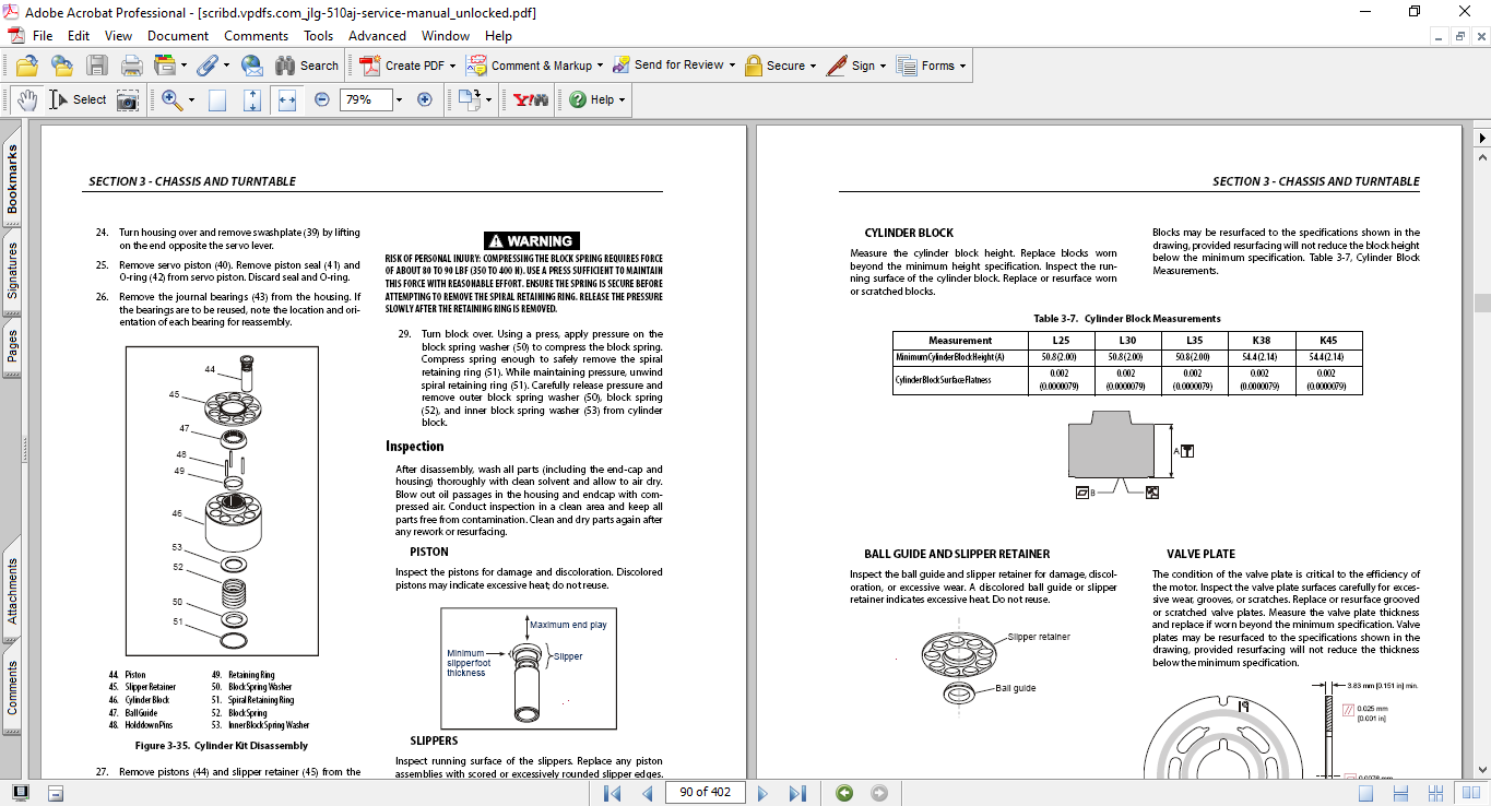 JLG 510AJ Articulating Boom Lift Service and Maintenance Manual - Image 4
