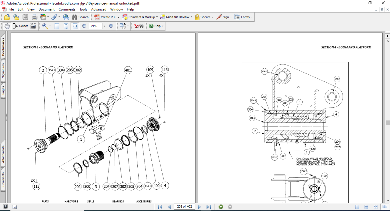 JLG 510AJ Articulating Boom Lift Service and Maintenance Manual - Image 5