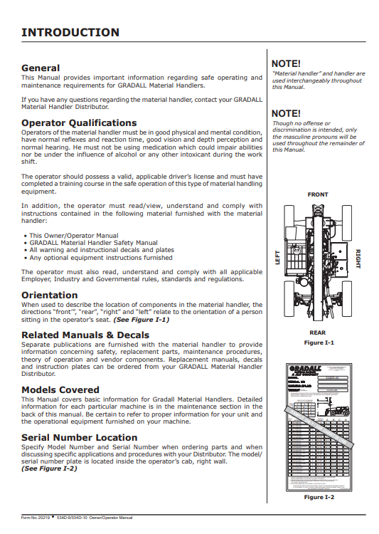 JLG 534D-9, JLG 534D-10 Telehandler Service Repair Manual - Image 4