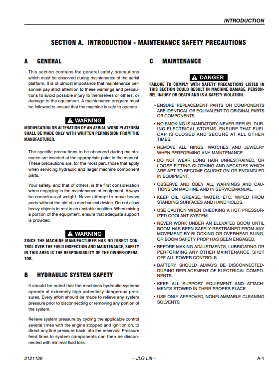 JLG 800S, JLG 860SJ Telescopic Boom Lift Service & Maintenance Manual - Image 4