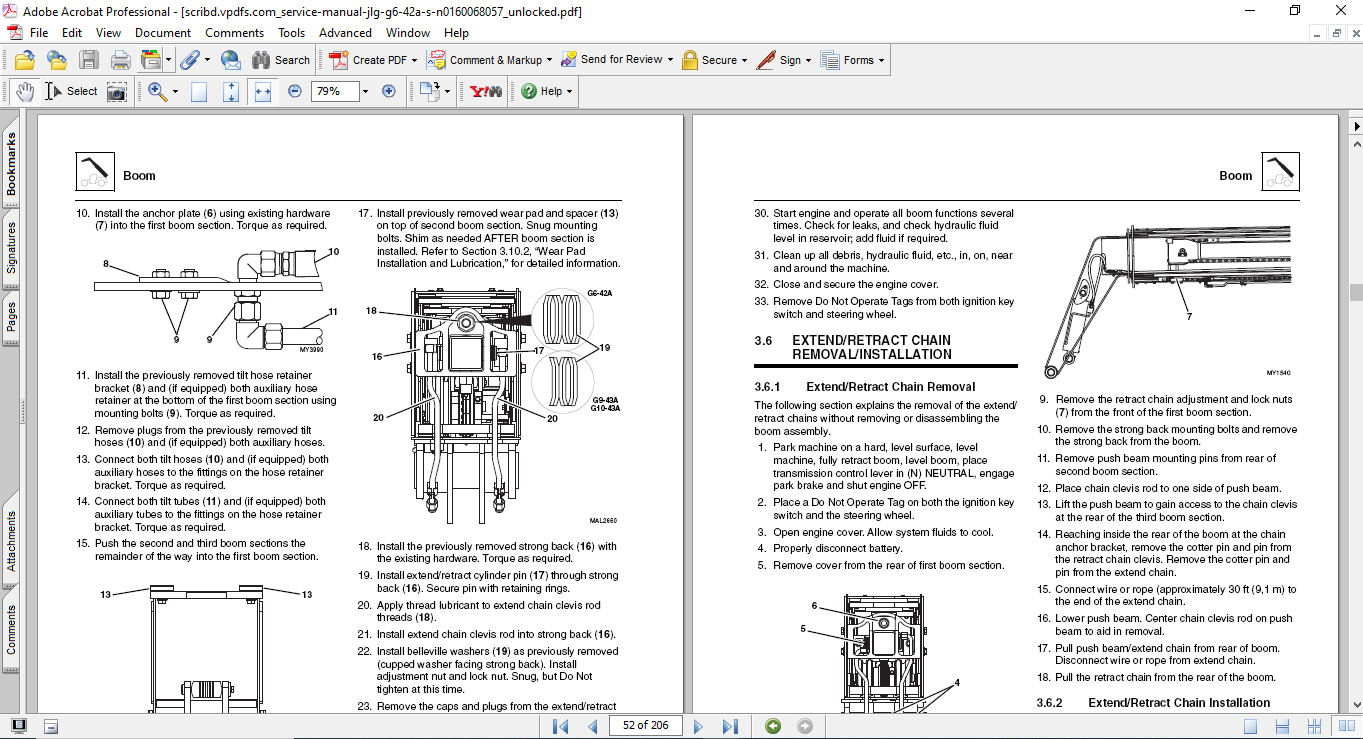 JLG G6-42A, JLG G9-43A, JLG G10-4A Telehandler Service Repair Manual - Image 5