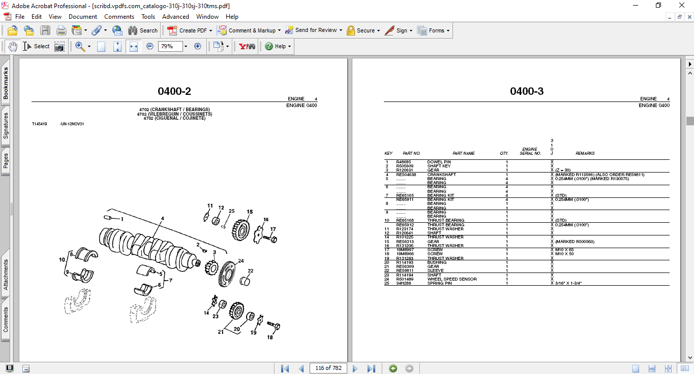 John Deere 310J, 310SJ, 310TMS Backhoe Loader Parts Catalog - Image 4