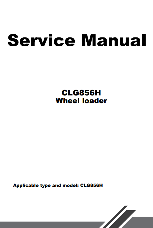Liugong CLG856H Wheel Loader Service Repair Manual - Image 2