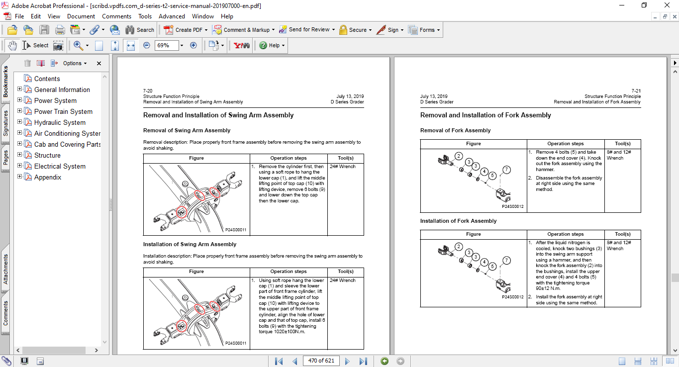 Liugong D Series Motor Grader Service Repair Manual - Image 6