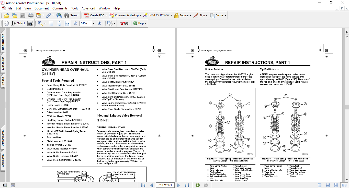 Mack Aset AI, AMI Diesel Engine Service Repair Manual - Image 4