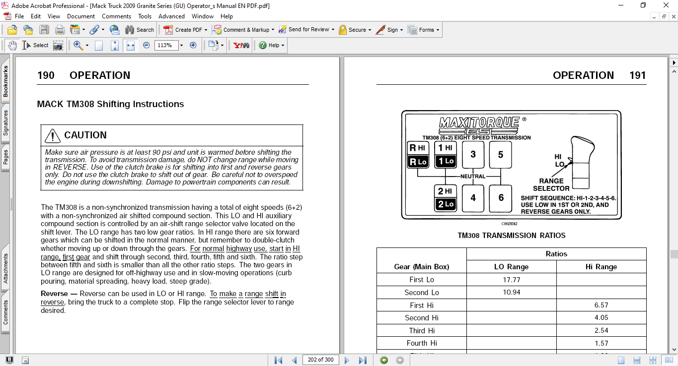Mack Truck 2009 GU Series Operator's Manual - Image 3