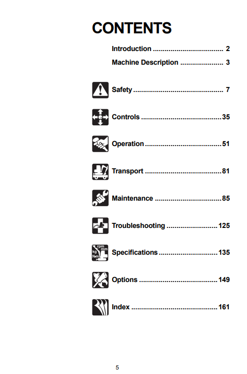 Takeuchi TB108 Excavator Operator's Manual - Image 3