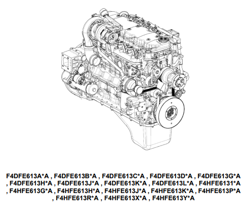 New Holland F4D and F4H Series Engine Service Repair Manual cover for maintenance and repair guidance