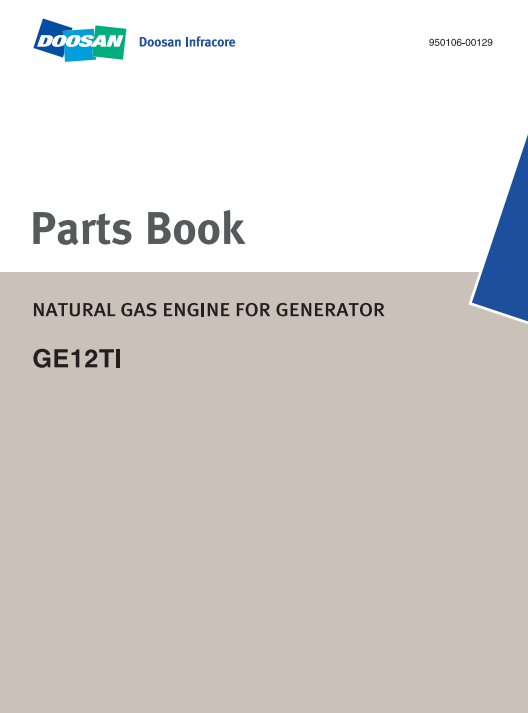 Doosan GE12TI Gas Engine for Generator Parts Manual - Image 2
