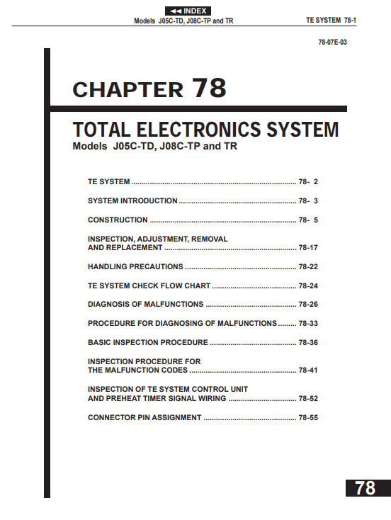 Hino J05C-TD, Hino J08C-TP and TR Total Electronics System - Image 2