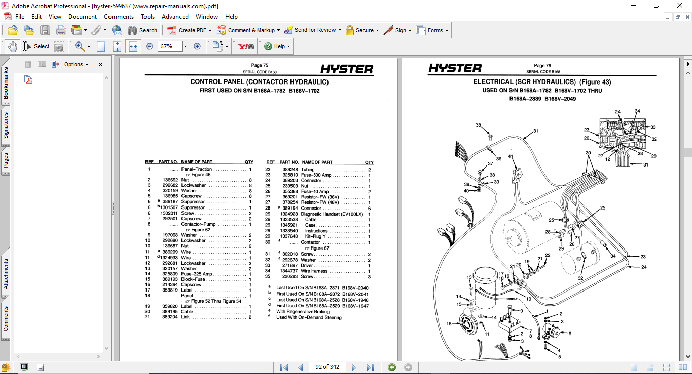 Hyster J40, Hyster J50, Hyster J60 (B168) Forklift Parts Manual - Image 4