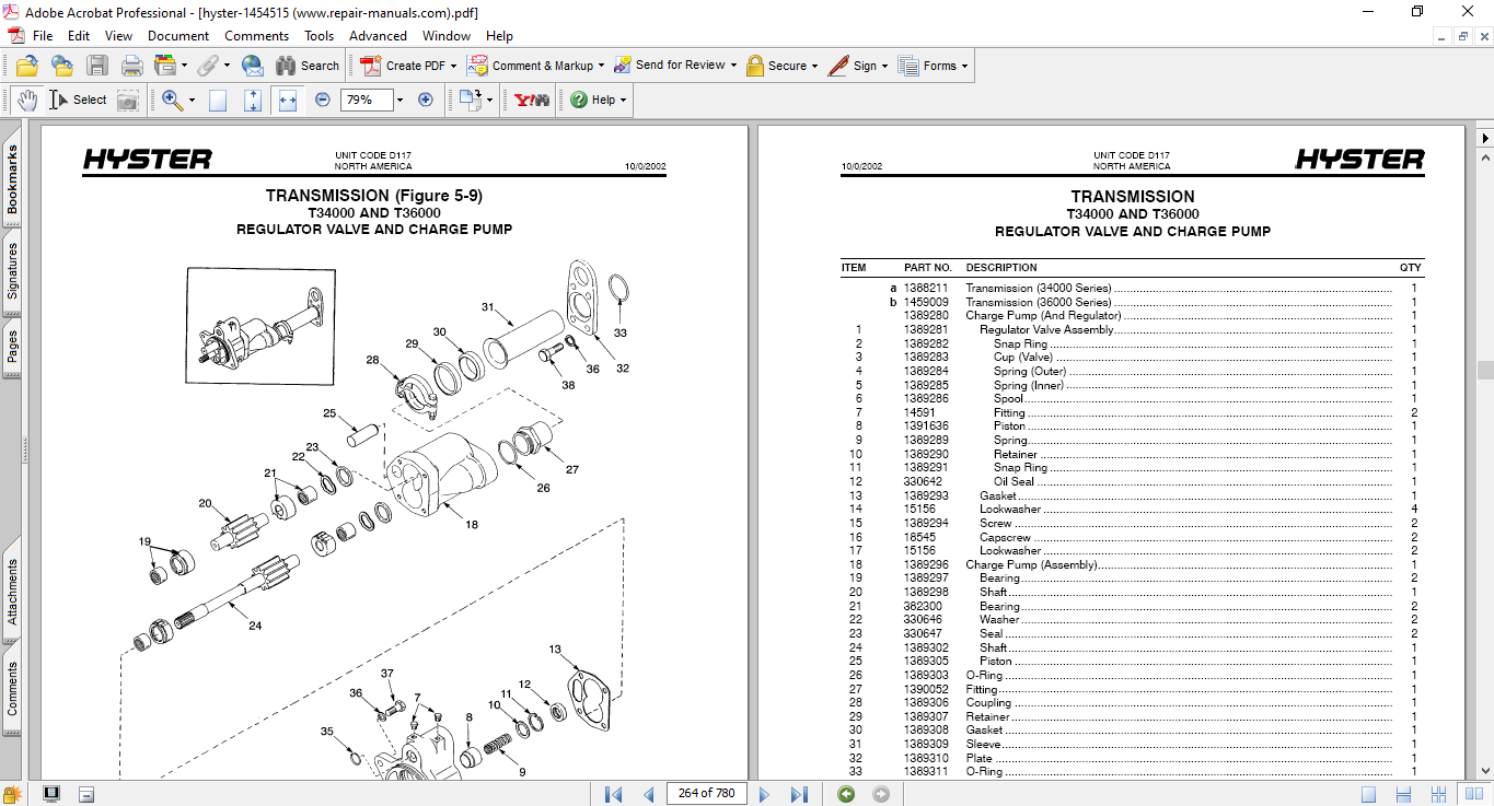 Hyster H1050EH, Hyster H800E, Hyster H880E, Hyster H970E (D117) Parts Manual - Image 4