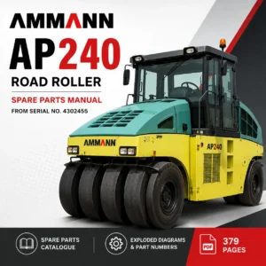 AMMANN AP240 Road Roller Spare Parts Manual PDF