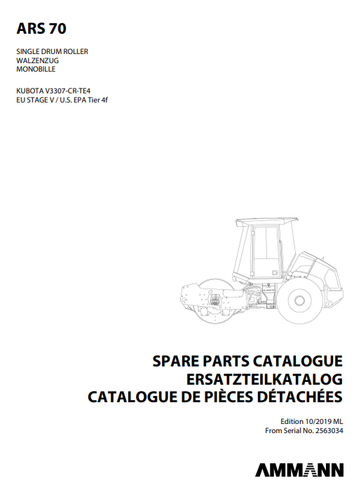 ammann spare parts catalog