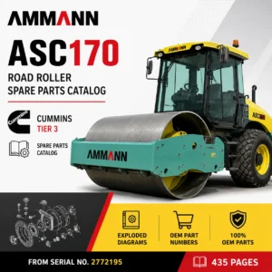 AMMANN ASC170 Road Roller Spare Parts Catalog Manual PDF From Serial No. 2772195