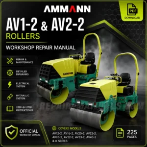 AMMANN AV1-2 and AV2-2 Rollers Workshop Repair Manual PDF