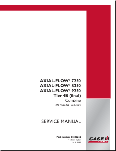 Case Axial Flow 7250, Case Axial Flow 8250, Case Axial Flow 9250 Service Repair Manual - Image 2