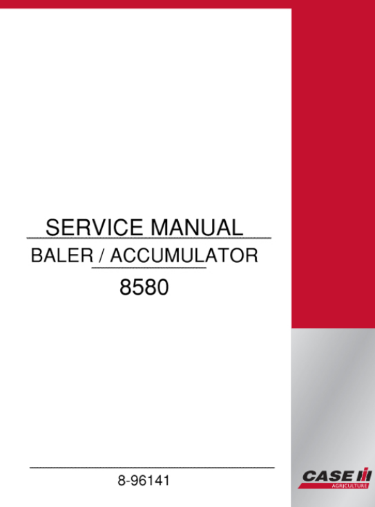 Case 8580 Baler and Accumulator Service Repair Manual - Image 2