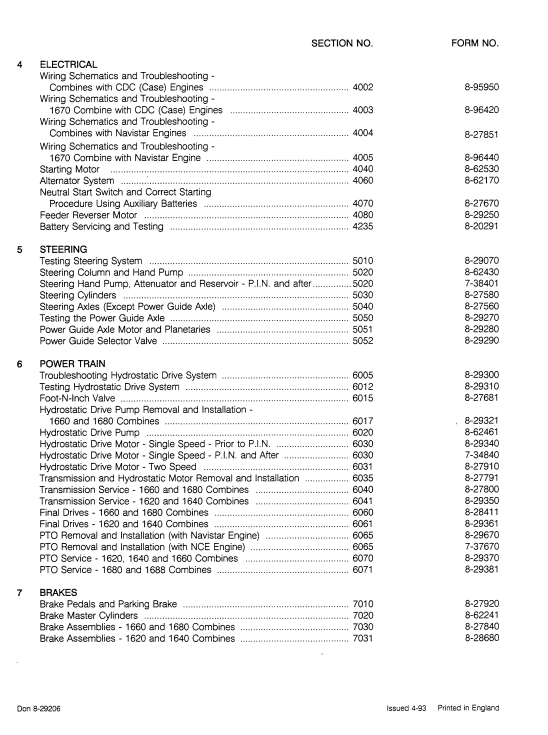 Case 1600 Axial Flow Combines Series Service Repair Manual - Image 2