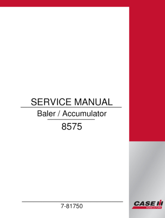 case ih 8575 baler specs