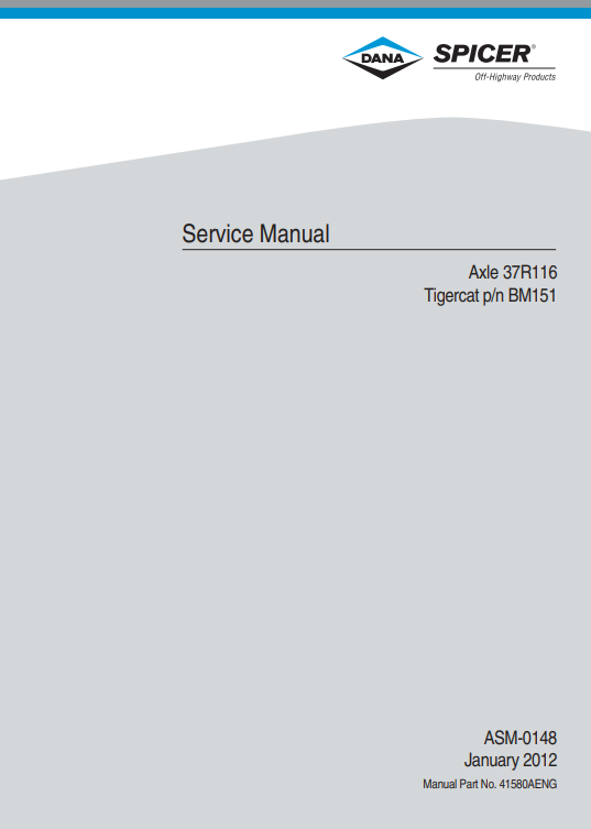 dana axle service manual