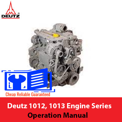 Deutz 1012 and 1013 engine series operation manual, showcasing detailed diagrams and operational guidelines