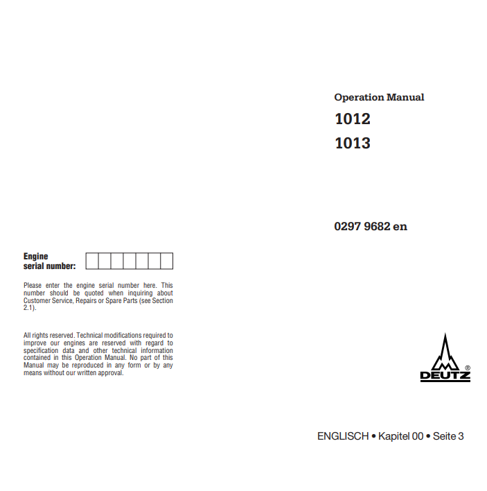 deutz 1013 manual pdf