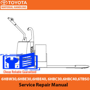 Toyota service repair manual covering models 6HBW30, 6HBE30, 6HBE40, 6HBC30, 6HBC40, and 6TBSO