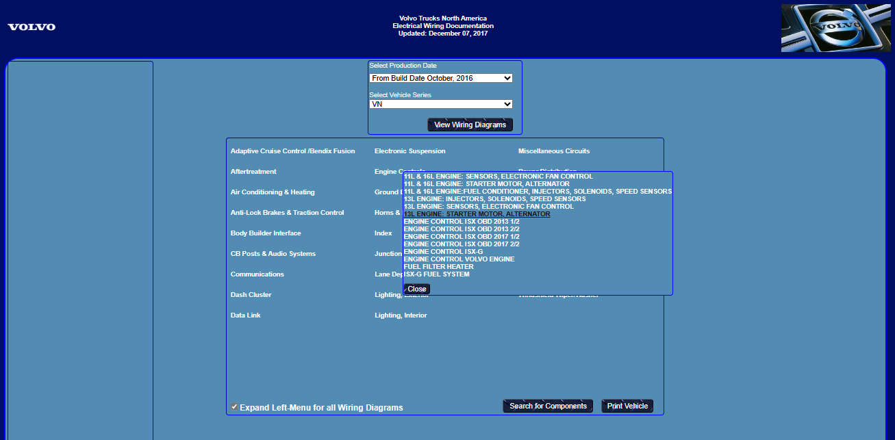 Volvo Trucks North America Electrical Wiring Documentation - Image 2