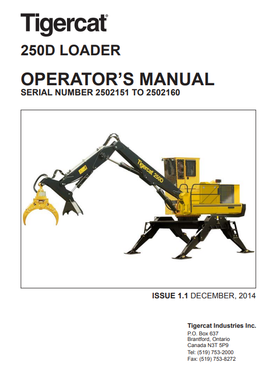 tigercat 250d loader