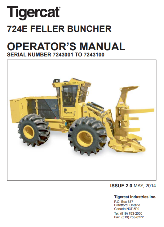 tigercat 724e feller buncher