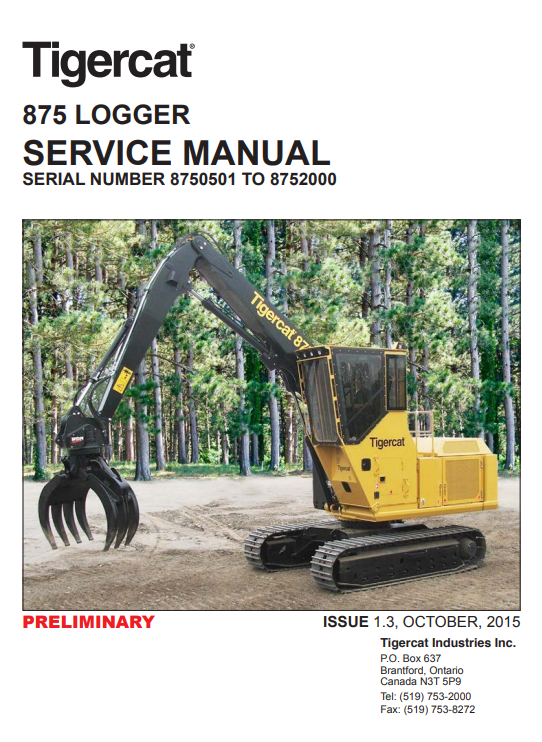 tigercat 875 logger