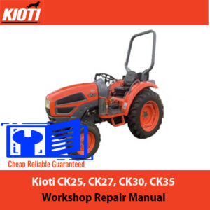 Kioti CK25, CK27, CK30, and CK35 workshop repair manual, showcasing detailed diagrams and repair instructions for maintenance