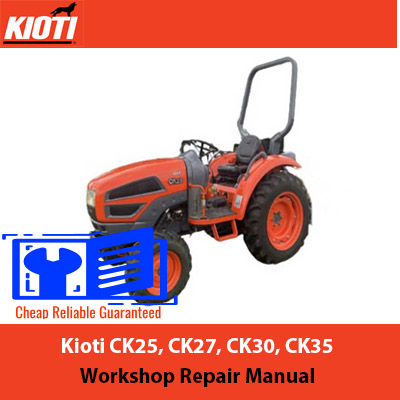 Kioti CK25, CK27, CK30, and CK35 workshop repair manual, showcasing detailed diagrams and repair instructions for maintenance