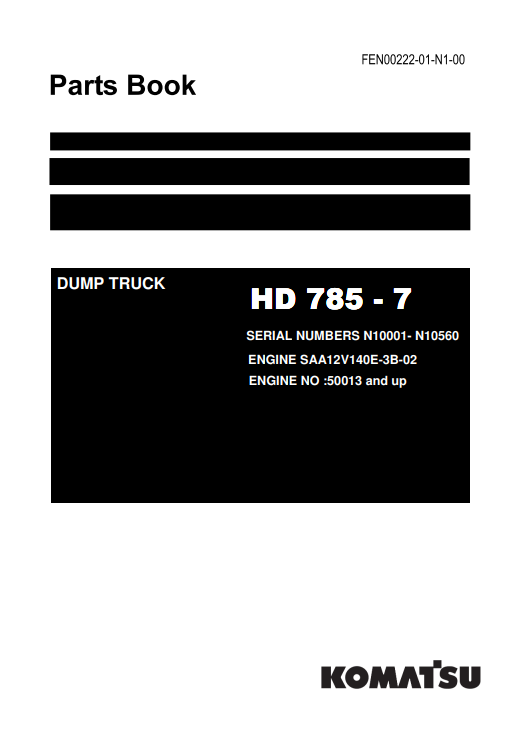 komatsu hd785-7 pdf