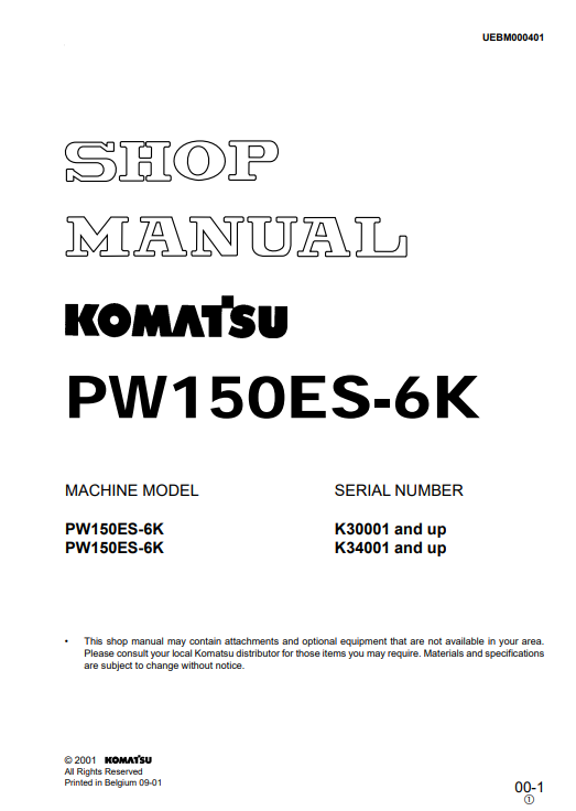 komatsu pw150es-6k