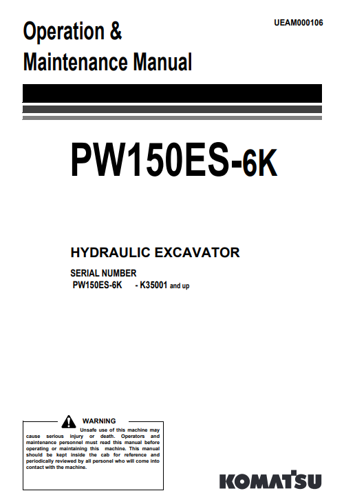 komatsu pw150es-6k