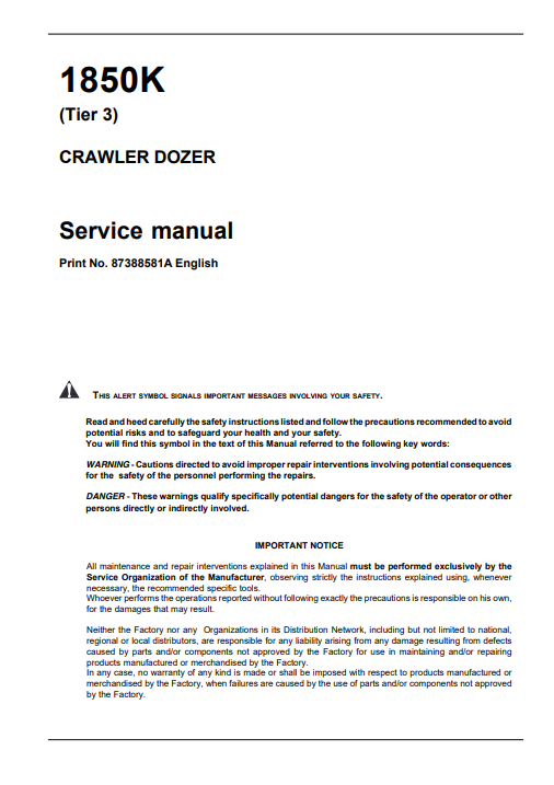 1850 K -TIER 3-CRAWLER DOZER-SERVICE MANUAL