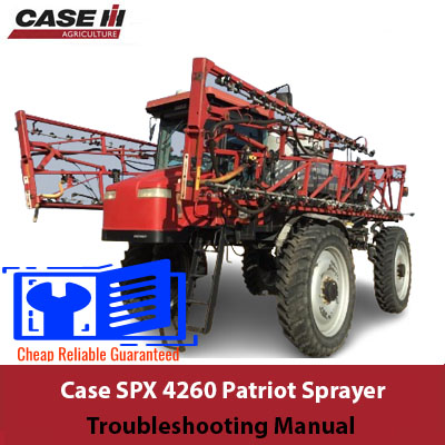 SPX 4260 Patriot Sprayer Troubleshooting Manual cover featuring the title and an illustration of the sprayer