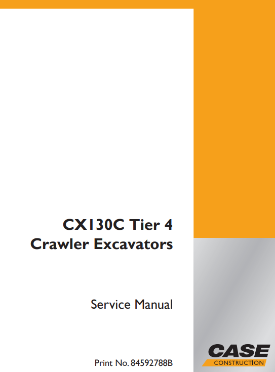 Case CX130C Excavator Service Repair Manual - Image 2