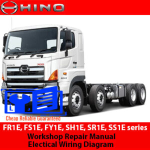 Electrical wiring diagram from the Hino FR1E, FS1E, FY1E, SH1E, SR1E, SS1E series workshop repair manual