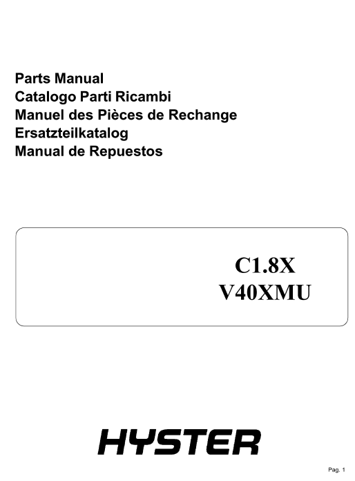 hyster parts manual online