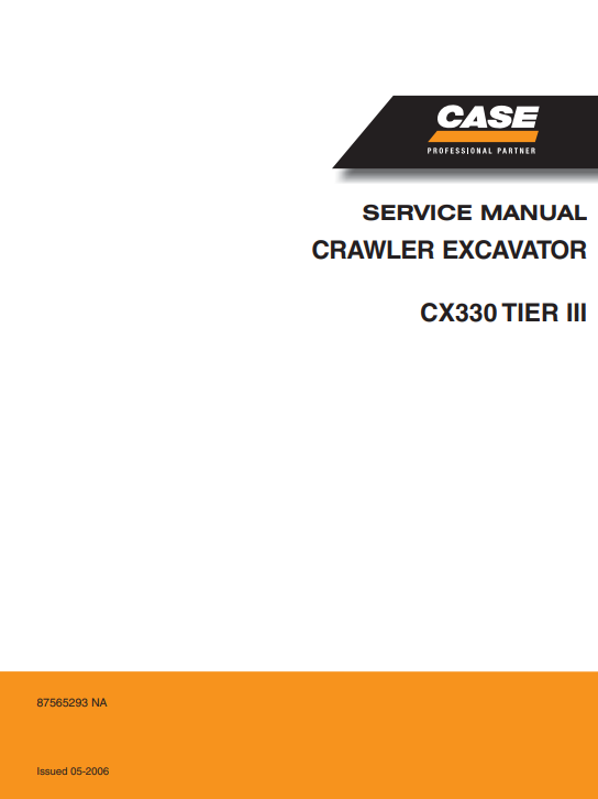 Case CX330 Excavator Service Repair Manual - Image 2