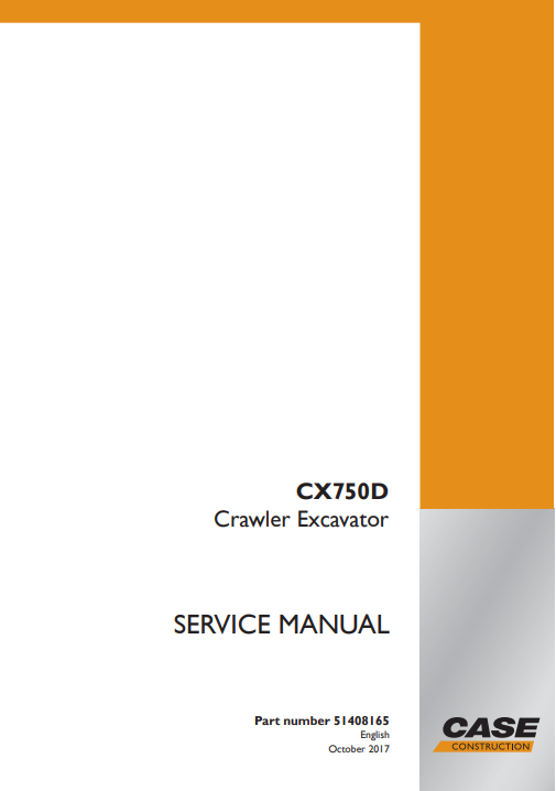 Case CX750D Excavator Service Repair Manual - Image 2