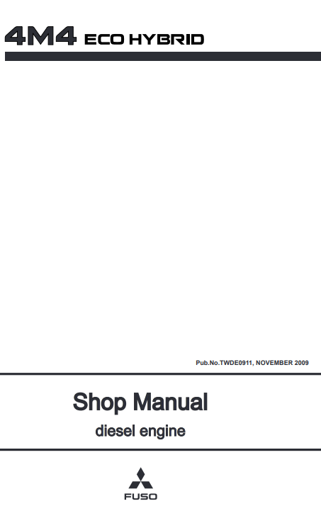 mitsubishi engine repair manual