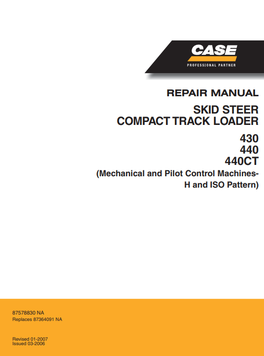 Case 430, Case 440, Case 440CT Skid Steer Loader Service Repair Manual - Image 2