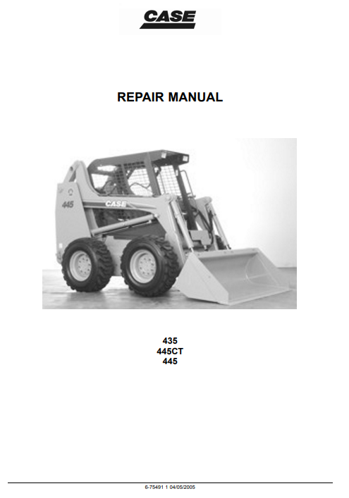 Case 435, Case 445CT, Case 445 Skid Steer Loader Service Repair Manual - Image 2